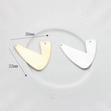 10pcs/Lot Brass Geometry Charms for Jewelry Making in Bulk