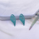 100pcs Brass Small Wing Charms Thin Wings DIY Earring Pendant