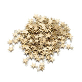100Pcs Raw Brass Star Charms Mini Five-pointed Star Charms
