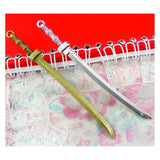 10Pcs Samurai Sword Bronze Antique Silver Plated Pendants DIY Crafts Making Find