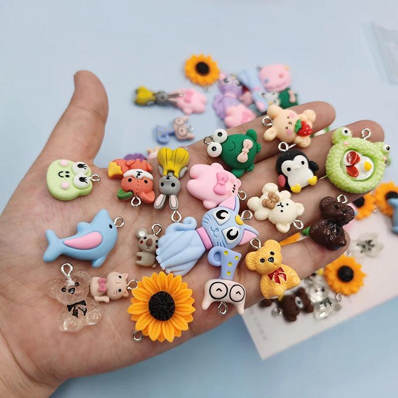 20pcs Mixed Animal Charms Pendants for Earring Jewelry Making