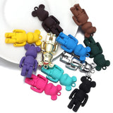 3D Bear Charms Candy Color Pendant DIY Jewelry Making