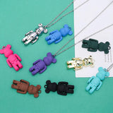 3D Bear Charms Candy Color Pendant DIY Jewelry Making