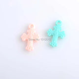 Hot Spring 200pcs Mixed Cross Acrylic Charms For Jewelry making