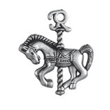 20pcs Horse Pendants Antique Silver Alloy Charm for Jewelry Making DIY