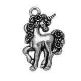 20pcs Horse Pendants Antique Silver Alloy Charm for Jewelry Making DIY