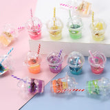 10pcs Mixed Fruit Juice Lemon Drink Cup Charms Pendant DIY Earrings Keychain