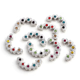 20Pcs Heart Floating Locket Window Plate Charms for 30mm Locket Necklaces