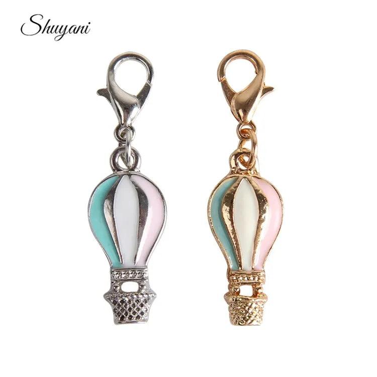 20Pcs Hot Air Balloon Charms Pendant for DIY Jewelry