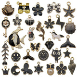 31Pcs Mixed Alloy Enamel Charms Pendant for Women Diy Earring Necklace