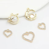 Zinc Alloy Charms Heart Planet Moon Shape Charms Pendant 6pcs/lot