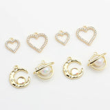 Zinc Alloy Charms Heart Planet Moon Shape Charms Pendant 6pcs/lot