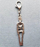 3 Pcs Skeleton Clip Charm - Halloween Jewelry - Zipper Pull