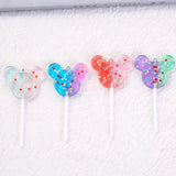 12pcs 82*35mm Multicolor Lollipops Resin Charms for DIY Jewelry