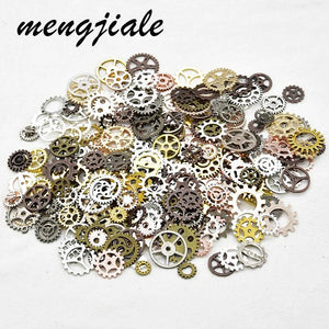 20pcs Mixed 10-25mm Mechanical Cogs & Gears Alloy Metal Charms for DIY Jewelry