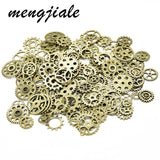 20pcs Mixed 10-25mm Mechanical Cogs & Gears Alloy Metal Charms for DIY Jewelry
