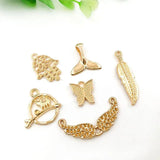 100pcs Mixed Animal Heart Charms for Bracelet Necklace Making