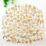 100pcs Mixed Animal Heart Charms for Bracelet Necklace Making