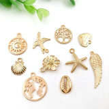 100pcs Mixed Animal Heart Charms for Bracelet Necklace Making