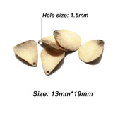 50PCS/lot Leaf Petal Copper Brass Charms Pendants for Jewelry DIY Making