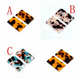 Tortoise Shell Earring Charm Acrylic Beads Geometric Boho Jewelry
