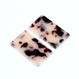 Tortoise Shell Earring Charm Acrylic Beads Geometric Boho Jewelry