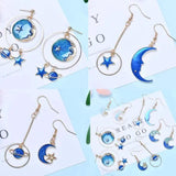 24pcs Cat Moon Star Charm Pendant DIY for Jewelry Making Crafting