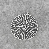 10PCS Tibetan Silver Flower Filigree Branch Charms Pendants 37x37mm