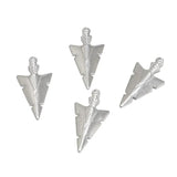20pcs Stainless Steel Arrow Triangle Pendants Charms For Men