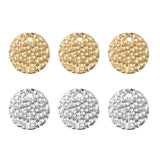 10PCS Stainless Steel Round Disc Charms Jewelry DIY Necklace Bracelet