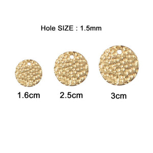 10PCS Stainless Steel Round Disc Charms Jewelry DIY Necklace Bracelet