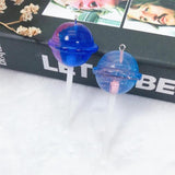 10pcs Resin Candy Lollipop Pendant for DIY Necklace Keychain