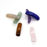 Long Bar Natural Stone Bracelet Accessory with Double Holes