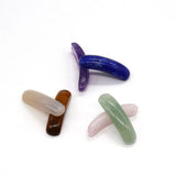 Long Bar Natural Stone Bracelet Accessory with Double Holes