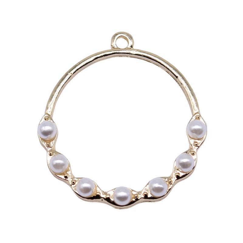10pcs KC Circle Charms Pendant for Jewelry Making