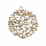 10pcs KC Flowers Charms Pendant for Jewelry Making