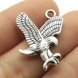 10pcs Silver Eagle Charms For Jewelry Making