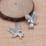 10pcs Silver Eagle Charms For Jewelry Making
