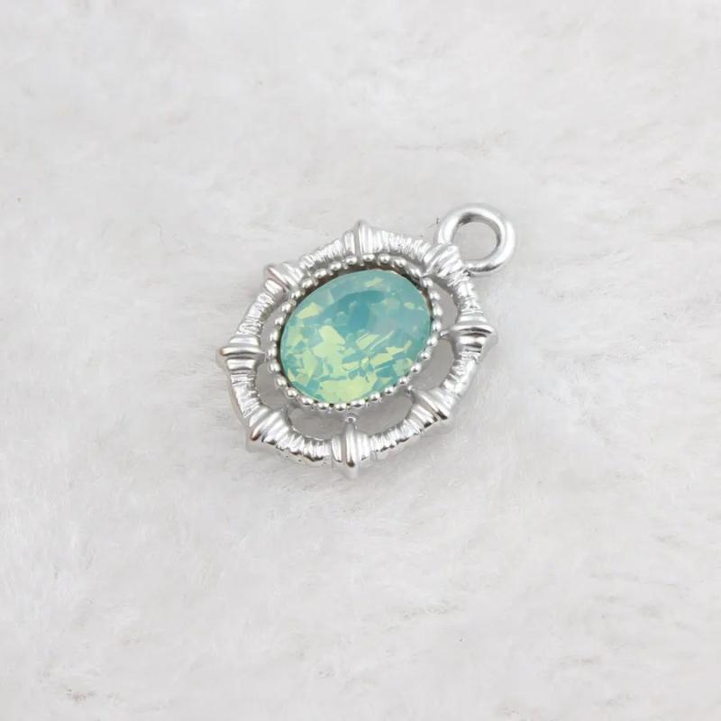 20PCS Ellipse Alloy Charms For Bracelet Necklace Pendant