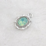 20PCS Ellipse Alloy Charms For Bracelet Necklace Pendant