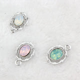 20PCS Ellipse Alloy Charms For Bracelet Necklace Pendant