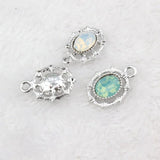 20PCS Ellipse Alloy Charms For Bracelet Necklace Pendant