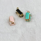 10PCS Bus Charm Pendant With Rhinestone for Jewelry Making