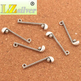 35pcs Tibetan Silver Golf Rod and Ball Charm Beads Pendants