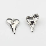 10pcs Heart Pendant Charms For DIY Jewelry Making