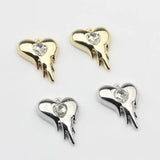10pcs Heart Pendant Charms For DIY Jewelry Making
