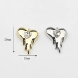 10pcs Heart Pendant Charms For DIY Jewelry Making