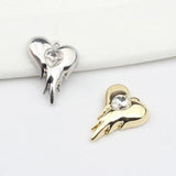 10pcs Heart Pendant Charms For DIY Jewelry Making