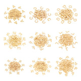 100pcs Stainless Steel Initial Charms Alphabet Pendants for DIY Jewelry