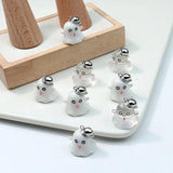 5pcs Funny Hat Ghost Charms Pendant for DIY Jewelry Making